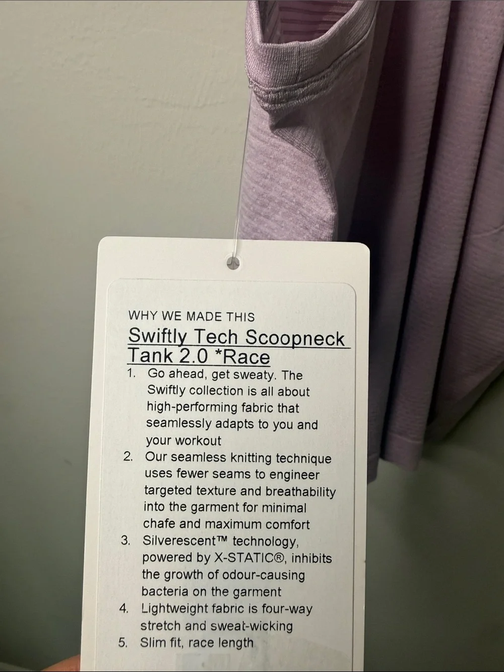 Lululemon Swiftly Tech Scoopneck Tank 2.0 Race
